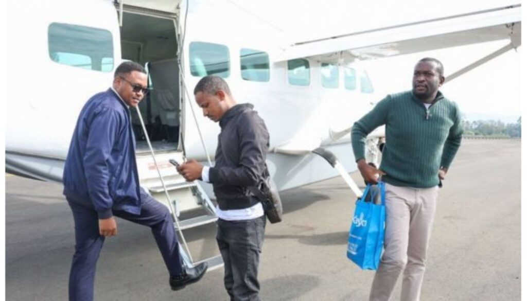 Sifuna accuse airport authorities of sharing their flight details with Interior ministry