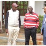 Jubilee Deputy Party Leader (Operations) Jeremiah Kioni on Friday, March 20, held a meeting with former Deputy President Rigathi Gachagua.