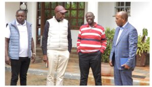 Jubilee Deputy Party Leader (Operations) Jeremiah Kioni on Friday, March 20, held a meeting with former Deputy President Rigathi Gachagua.