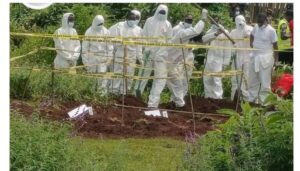 A team of investigators has exhumed 33 bodies from a suspected mass grave located within a cemetery in Kericho County.