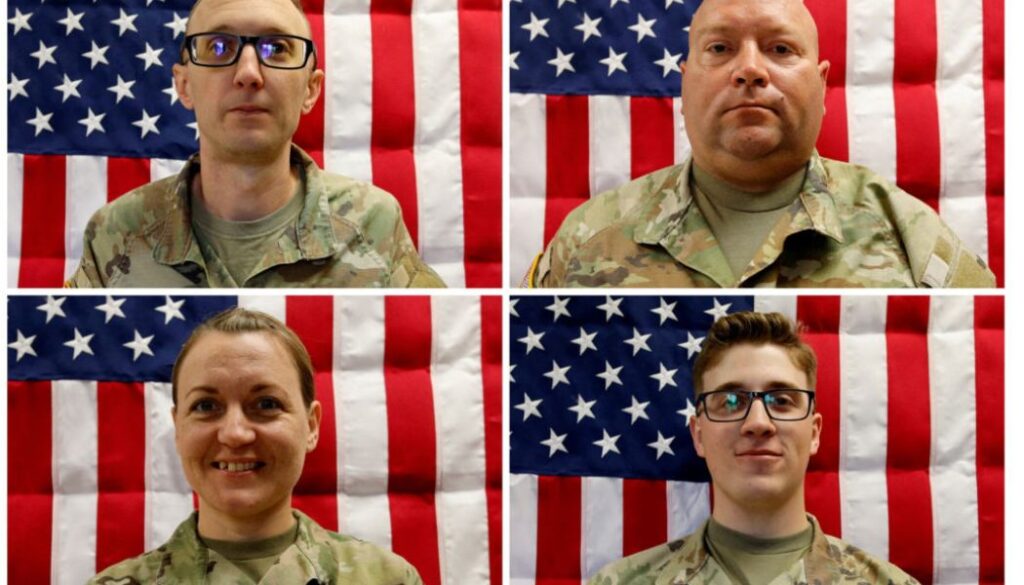 The American military has named its first troops killed in the conflict between the US and Iran.