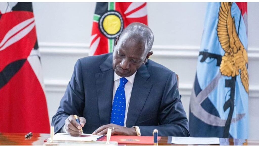 President William Ruto has signed into law the Judges' Retirement Benefits Bill, establishing a new retirement benefits framework for members of the Judiciary.
