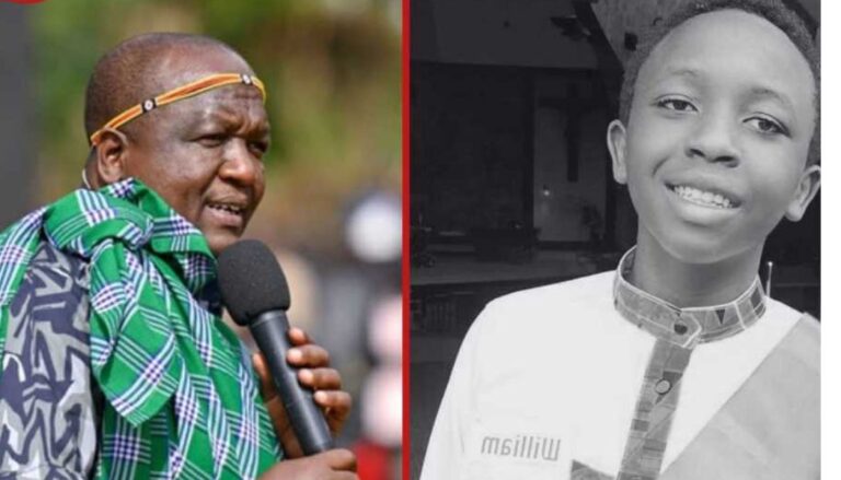 Tiaty Member of Parliament William (MP) Kamket has lost his 13-year-old son, Bill Ballot Kassait.