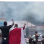Police lobbed a teargas canister into the crowd at a Linda Mwananchi rally in Narok Town on Sunday, March 22, 2026