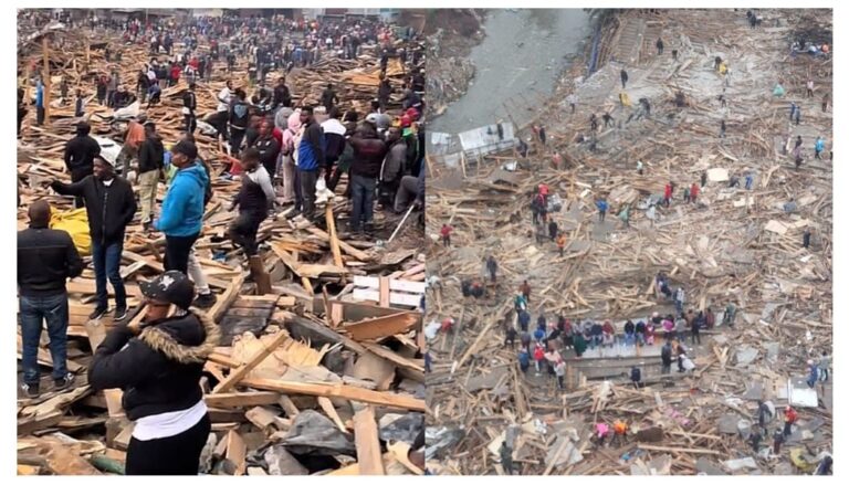 Traders are counting losses after a section of the Gikomba market in Nairobi was demolished.
