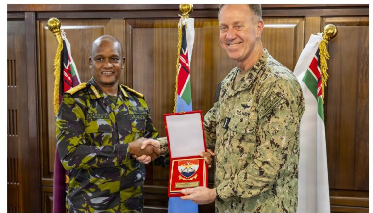 U.S. backs Kenya to secure Indian Ocean waters and coast after navy chief’s visit