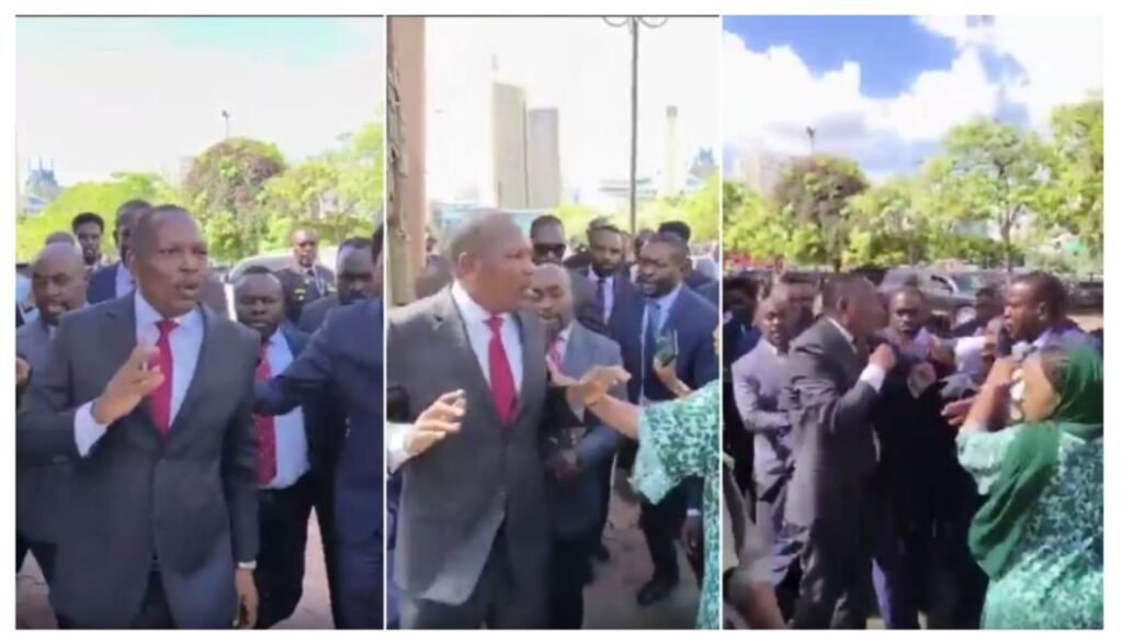 A dramatic scene unfolded at the Senate on Wednesday, April 1, after Speaker Amason Kingi ordered the arrest of Samburu Governor Lati Lelelit.