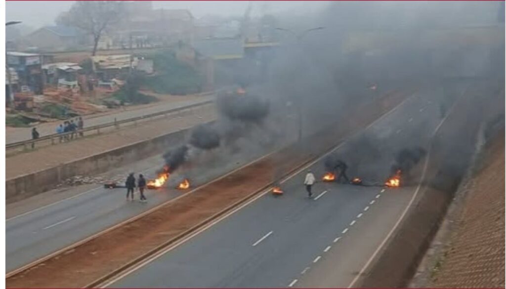 Goons barricade Southern Bypass ahead of Gachagua rally in Kikuyu