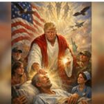 US President Donald Trump on Monday deleted a social media image apparently depicting him as Jesus after an outcry from religious leaders