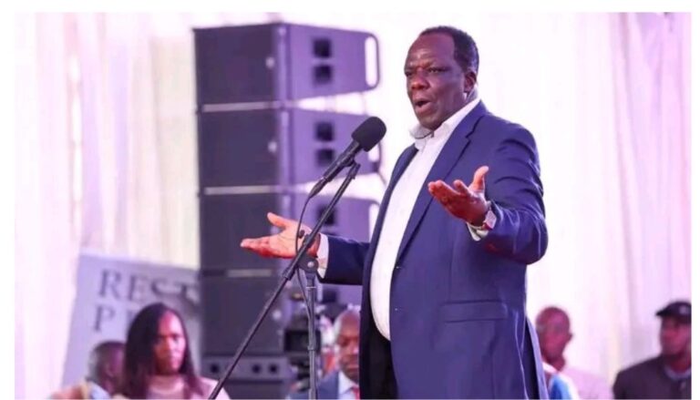 DCP Leader Rigathi Gachagua on Tuesday, April 14, claimed that Co-operatives and MSMEs Cabinet Secretary Wycliffe Oparanya will resign from office.