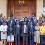 President William Ruto on Thursday, April 23, hosted officials from UDA and ODM parties at the State House, Nairobi.