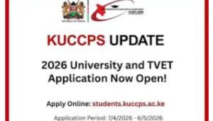 KUCCPS issues notice to students who scored grade 'E' between 2000 and 2025