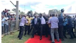 Drama as Gachagua’s entourage briefly blocked at MP Kiaraho memorial service