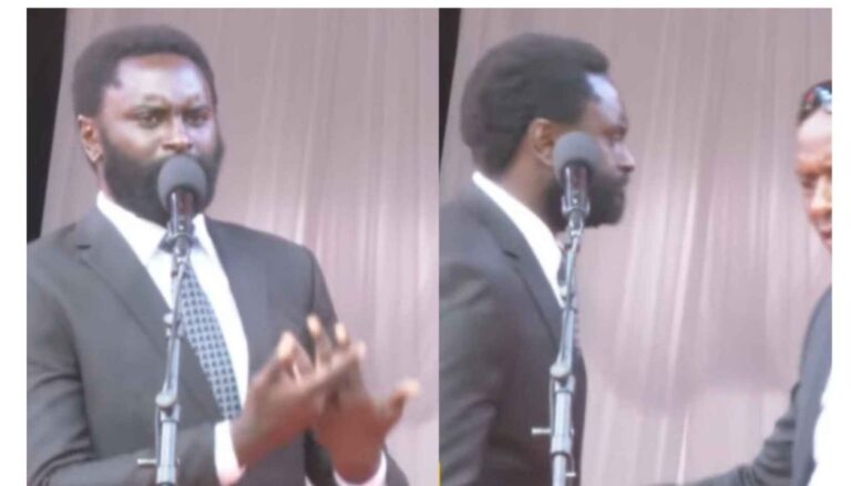 Tension briefly disrupted the burial ceremony of Ol Kalou MP David Kiaraho after Nyandarua Senator John Methu was forced off the stage while addressing mourners. 