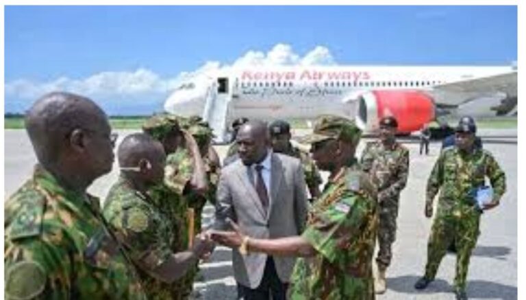 Kipchumba Murkomen, on Monday, April 27, visited the remaining Kenyan officers serving under the Multinational Security Support (MSS) mission in Haiti