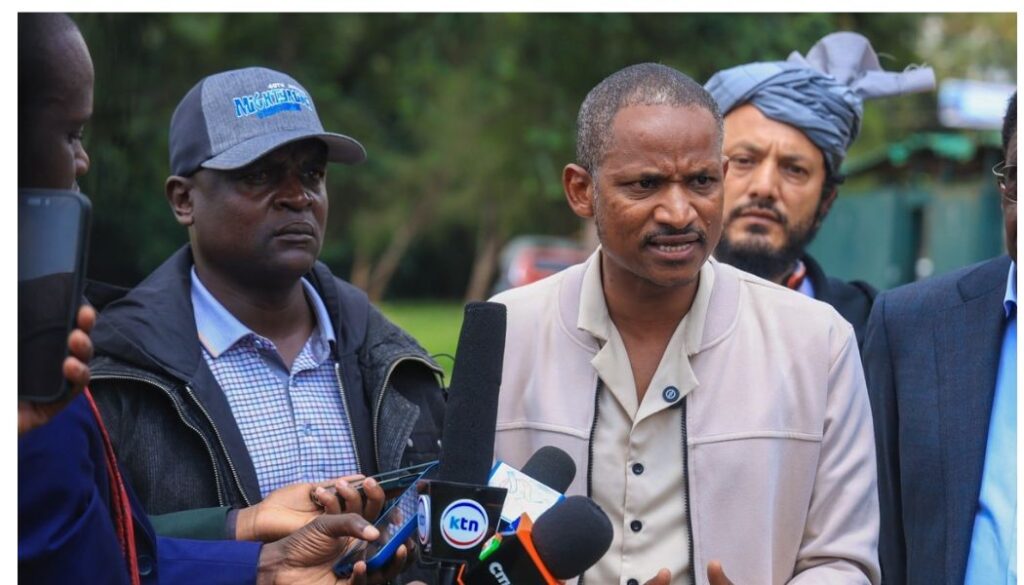 Babu Owino presents his bodyguard at DCI headquarters after being framed for murder