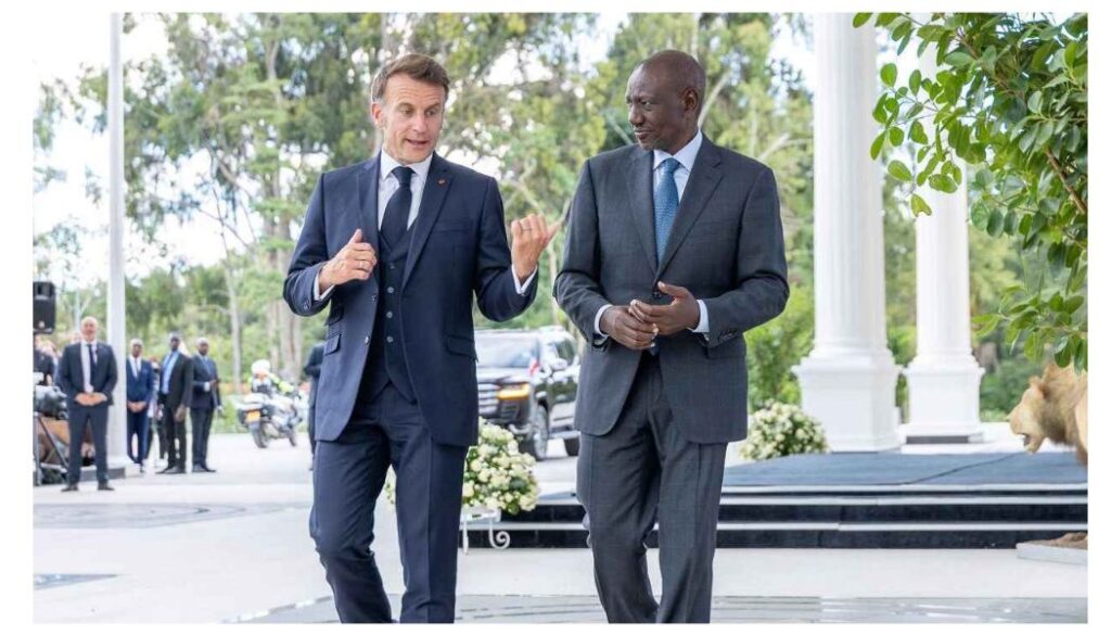 French President Emmanuel Macron has arrived in Nairobi ahead of the upcoming Africa Forward Summit.