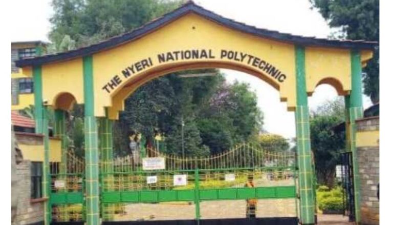 The Nyeri National Polytechnic was closed indefinitely on Friday, May 22, after students at the institution went on strike.