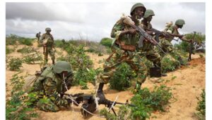Police officers were engaged in a fierce shootout with suspected members of the Al-Shabaab terror group when they raided their camp at Qanjara Durow