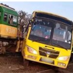 A rescue operation was launched on Friday morning after a train collided with a school bus carrying pupils along the Gilgil-Nyahururu road in Nakuru County.
