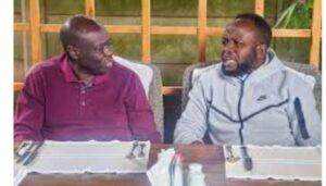 Former Deputy President Rigathi Gachagua held talks with Trans Nzoia Governor George Natembeya in Nairobi on Thursday, June 11.