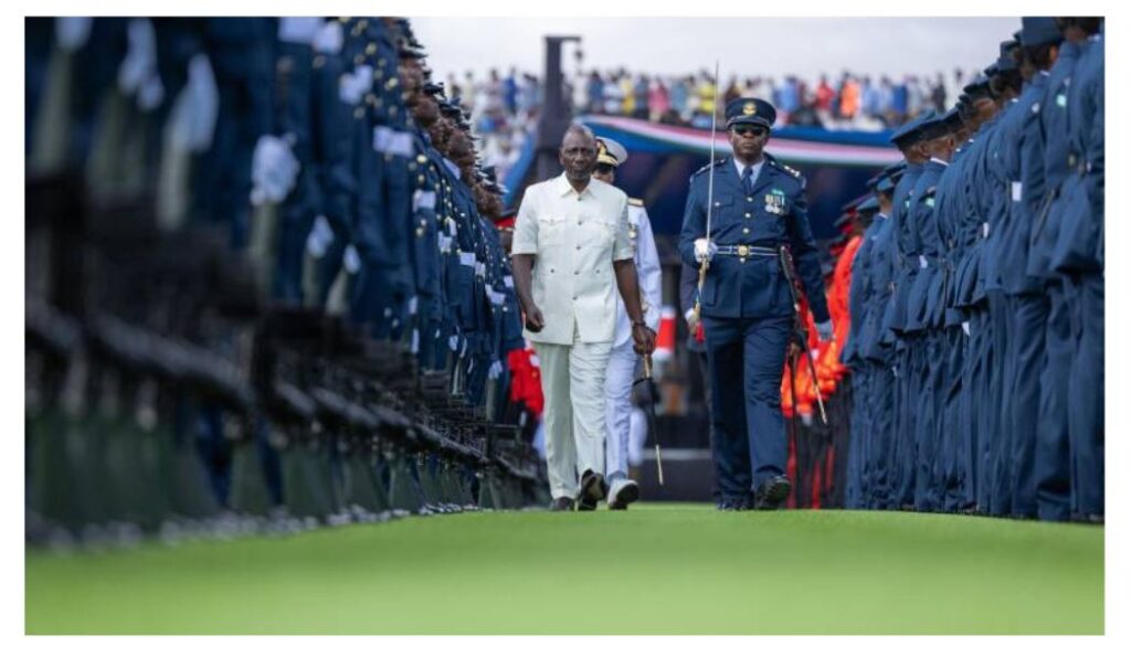 A police officer died after collapsing shortly after taking part in the Madaraka Day parade at Wajir Stadium on Sunday, June 1, 2026.