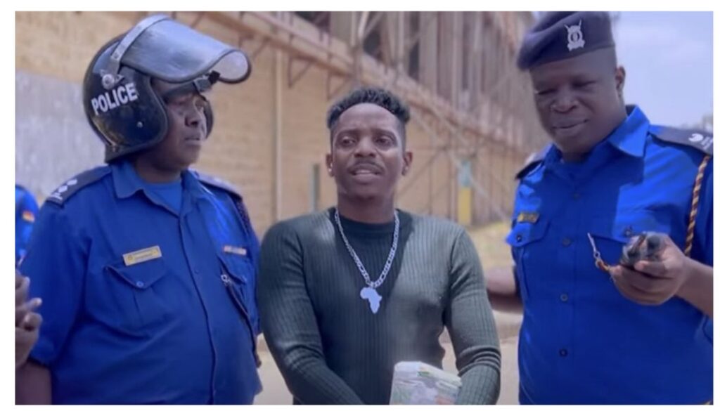officers from the Directorate of Criminal Investigations (DCI) arrested comedian Eric Omondi at the Jomo Kenyatta International Airport (JKIA)