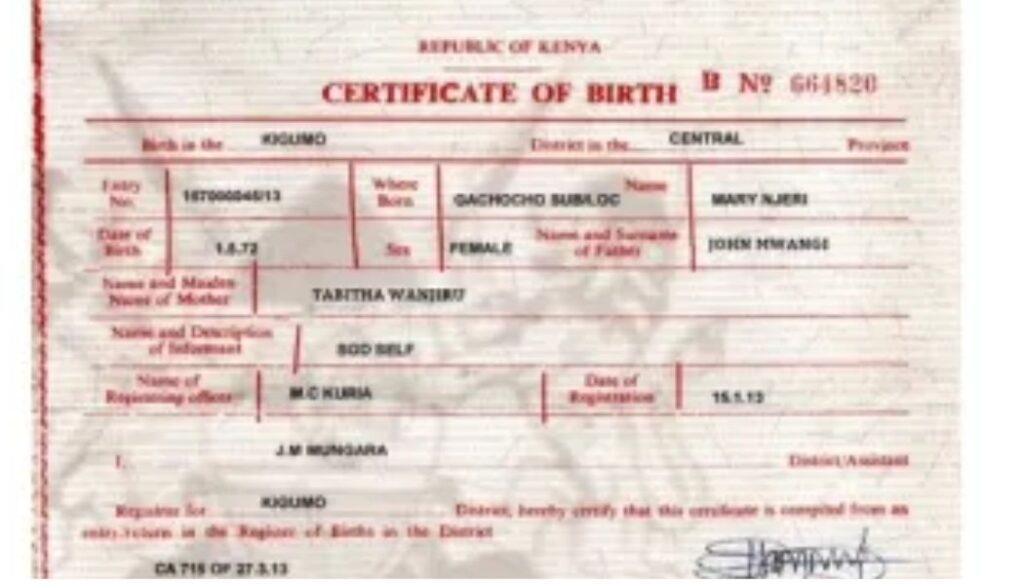 The government has announced immediate changes to the issuance of birth certificates, with Kenyans now able to download and print the critical document online.