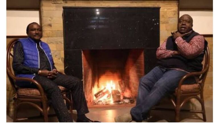 Former Interior Cabinet Secretary Fred Matiang’i and Wiper Patriotic Front leader Kalonzo Musyoka on Sunday evening held a strategic meeting