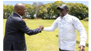President William Ruto has launched a scathing attack on KANU Chairman Gideon Moi over the Standard newspaper headlines. 