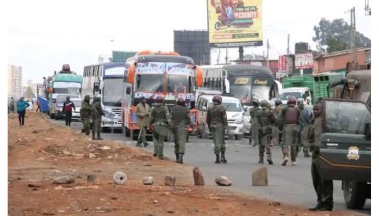 Police block several roads leading to Nairobi CBD ahead of protests