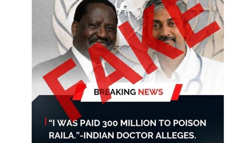 DCI) on Friday, June 12, cautioned Kenyans against a viral social media post that alleged foul play in the death of the late Raila Odinga.