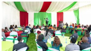 Former Deputy President Rigathi Gachagua has officially begun his 45-day consultation forum at his Wamunyoro home.