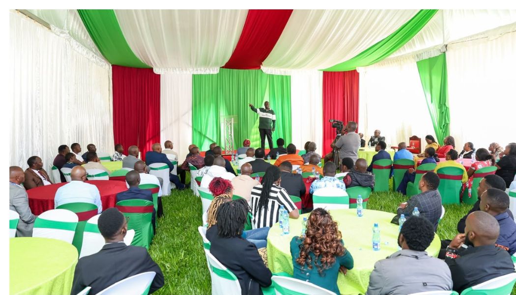 Former Deputy President Rigathi Gachagua has officially begun his 45-day consultation forum at his Wamunyoro home.