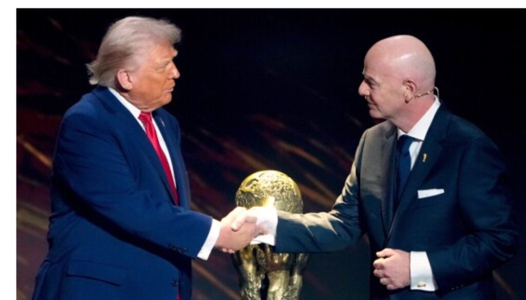 Trump confirmed Monday he asked FIFA boss Gianni Infantino to review the "horrible" decision to hand a red card to star US striker Folarin Balogun